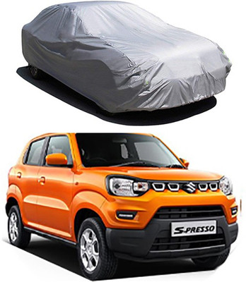 MotohunK Car Cover For Maruti Suzuki S-Presso (Without Mirror Pockets)(Silver)