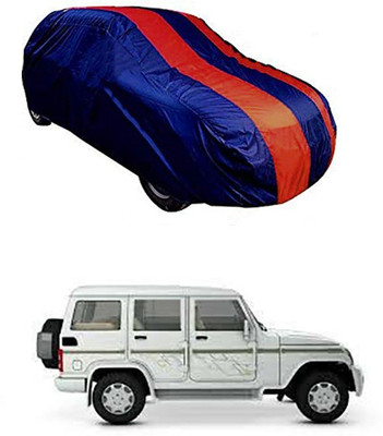 RAIN SPOOF Car Cover For Mahindra Bolero (Without Mirror Pockets)(Red, Blue)