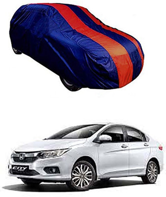MotohunK Car Cover For Honda City ZX (Without Mirror Pockets)(Red, Blue)