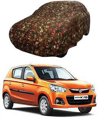 MotohunK Car Cover For Maruti Suzuki Alto K10 (Without Mirror Pockets)(Multicolor)