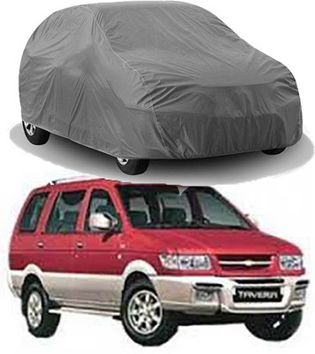 RAIN SPOOF Car Cover For Chevrolet Tavera (Without Mirror Pockets)(Grey)