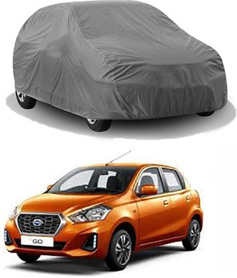 MotohunK Car Cover For Datsun Go (Without Mirror Pockets)(Grey)