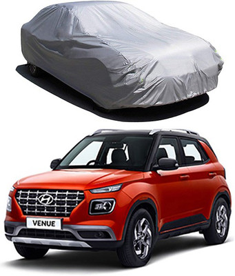RAIN SPOOF Car Cover For Hyundai Venue (Without Mirror Pockets)(Silver)