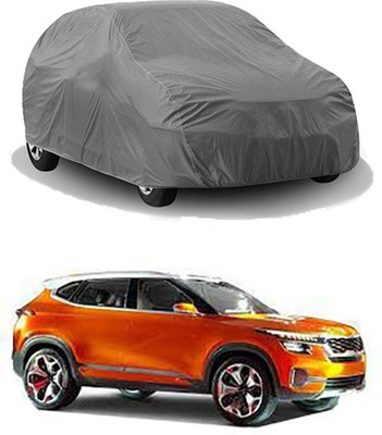 Royalrich Car Cover For Kia Universal For Car (Without Mirror Pockets)(Grey)