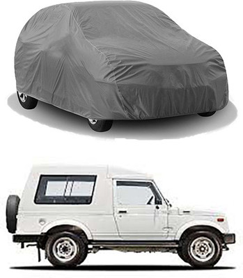 RAIN SPOOF Car Cover For Maruti Suzuki Gypsy King (Without Mirror Pockets)(Grey)