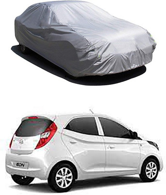 RAIN SPOOF Car Cover For Hyundai Eon (Without Mirror Pockets)(Silver)