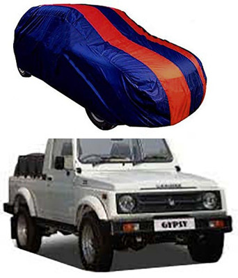 RAIN SPOOF Car Cover For Maruti Suzuki Universal For Car (Without Mirror Pockets)(Red, Blue)