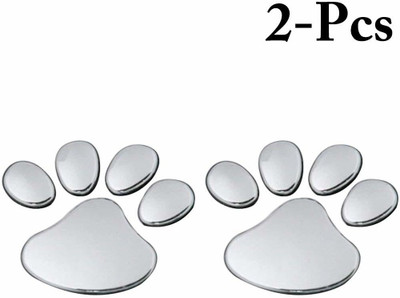 DEEPP COLLECTION Sticker & Decal for Car & Bike(Silver)