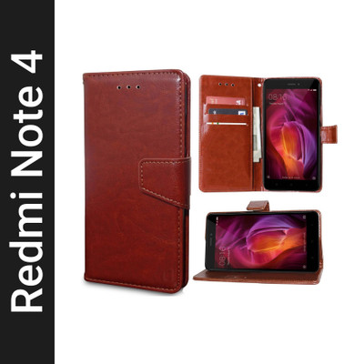 Unistuff Back Cover for Mi Redmi Note 4(Brown, Dual Protection)