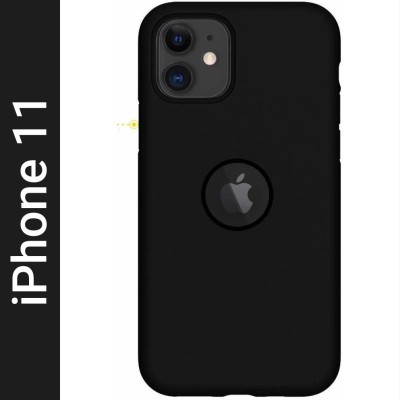 KARWAN Back Cover for Apple iPhone 11Black Shock Proof Silicon