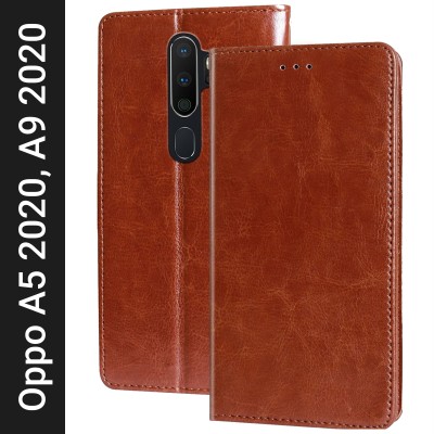 Unistuff Back Cover for Oppo A9 2020, Oppo A5 2020(Brown, Dual Protection, Pack of: 1)