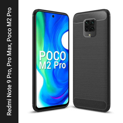 Flipkart SmartBuy Back Cover for Poco M2 Pro, Mi Redmi Note 9 Pro, Mi Redmi Note 9 Pro Max(Black, Flexible)