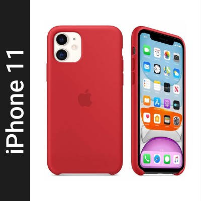 KARWAN Back Cover for Apple iPhone 11Red Shock Proof Silicon