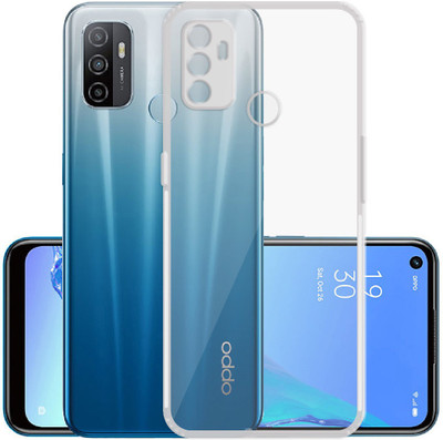 Casotec Back Cover for Oppo A53(Transparent, Flexible, Silicon, Pack of: 1)