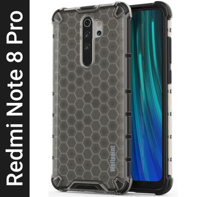 Wellpoint Back Cover for Mi Redmi Note 8 Pro(Black, Grip Case, Pack of: 1)