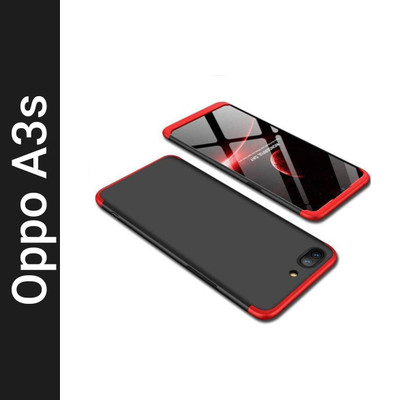 SAPCASE Back Cover for Oppo A3s(Red, Grip Case, Pack of: 1)