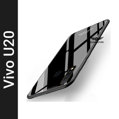 SHINESTAR. Back Cover for Vivo Y19, Vivo U20(Black, Pack of: 1)