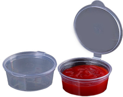 AUMNI CRAFTS Polypropylene Utility Container  - 50 ml(Pack of 500, Clear)