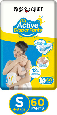 Miss & Chief by Flipkart Active Diaper Pants - S(60 Pieces)