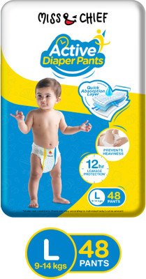 Miss & Chief by Flipkart Active Diaper Pants - L(48 Pieces)