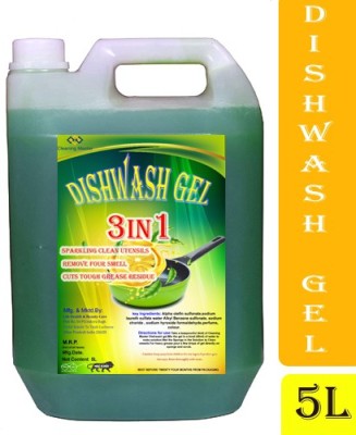 Cleaning Master High Action Dishwash Liquid 5L | Dishwashing Liquid For Utensils | Dish washing Gel | Dish washing Liquid (Lemon, 5 Ltr) Dish Cleaning Gel(Lemon, 5 L)