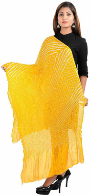 pk hub Art Silk Printed Women Dupatta