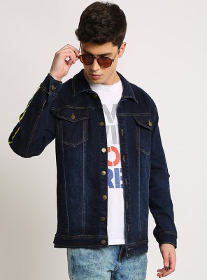 VOXATI Full Sleeve Solid Men Denim Jacket