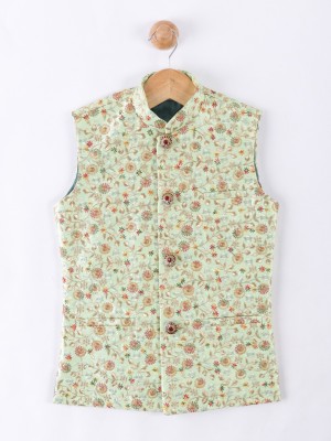 Namaskar Sleeveless Solid Boys Jacket