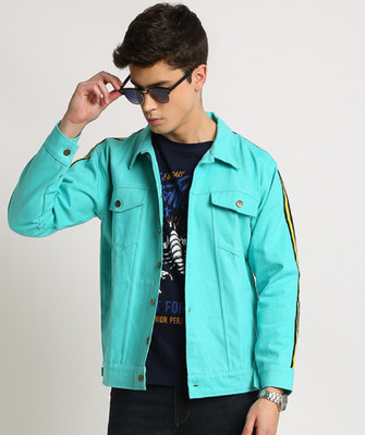 VOXATI Full Sleeve Solid Men Denim Jacket