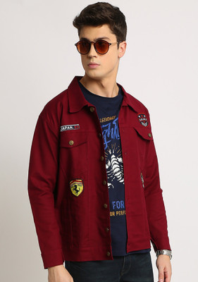 VOXATI Full Sleeve Solid Men Denim Jacket