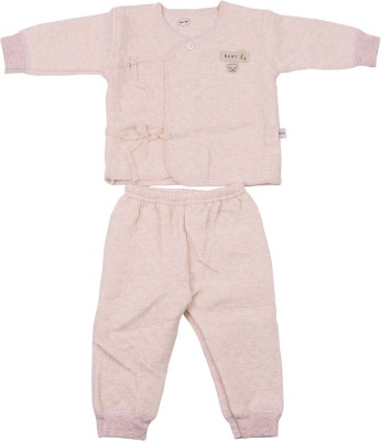 Mom's Home Baby Boys & Baby Girls Casual Shirt Pyjama(Pink)