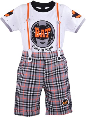 Wishkaro Boys Casual T-shirt Shorts(Orange)