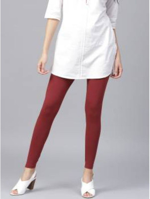 sr enterprises Ankle Length Ethnic Wear Legging(Maroon, Solid)