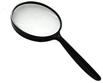 ERHIndia (4 Inch)Magnifying Glass Magnifier Lens 10x Magnifying Glass Lens Magnifier (Black) 10 Magnifier Glass Lens(Chrome)