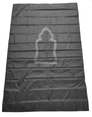 FAFetraders Polyester Prayer Mat(Black, Large)