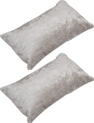 KUBER INDUSTRIES Microfibre Nature Travel Pillow Pack of 2(Grey)