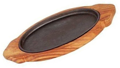 ZOLDYCK Brownie Wooden Plate Sizzler Tray(Sizzler Tray)