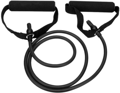 Manogyam Toning Tube with Foam Handle Ideal for Physical Therapy Muscle Toning Resistance Tube(Black)