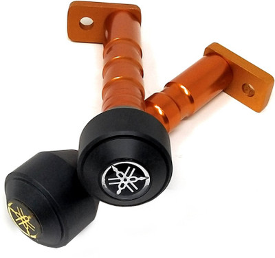 AutoPowerz Motorcycle Frame Slider Falling Protector Bike Crash Protector Pads Compatible for Yamaha R15(Orange) Rider Knee Slider