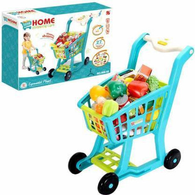 KGINT Shopping Cart for Kids Girls 3 in 1 Shopping Cart for Kids