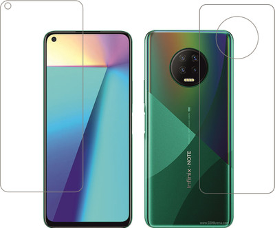 Ten To 11 Front and Back Screen Guard for Infinix Note 7(Pack of 2)
