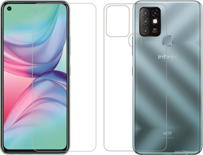 Ten To 11 Front and Back Screen Guard for Infinix Hot 10(Pack of 2)