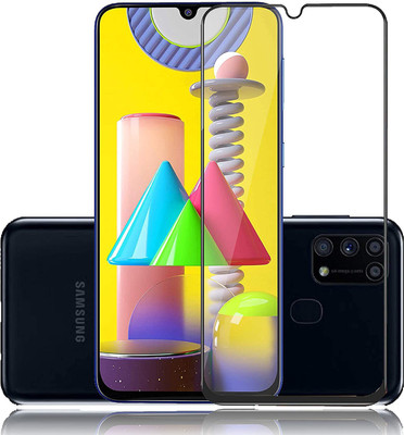DSCASE Edge To Edge Tempered Glass for Samsung Galaxy M31s(Pack of 1)