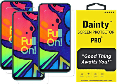 Dainty Tempered Glass Guard for Samsung Galaxy F41, Samsung Galaxy M31, Samsung Galaxy M21, Samsung Galaxy M30s, Samsung Galaxy M30(Pack of 3)