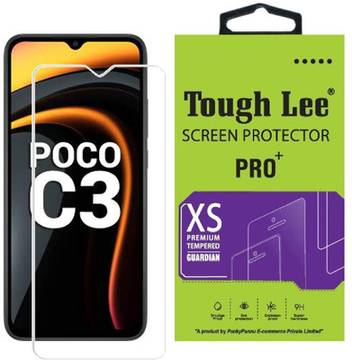 Tough Lee Tempered Glass Guard for Poco C3, Mi Redmi 9A, Mi Redmi 9i(Pack of 1)