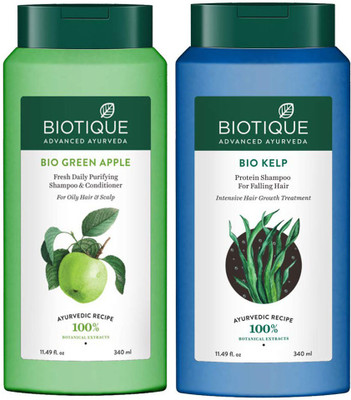 BIOTIQUE BIO KELP & NEEM ADVANCE AYURVEDA SHAMPOO 340ml Each(680 ml)