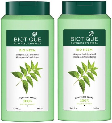 BIOTIQUE BIO NEEM Margosa Anti-Dandruff Shampoo & Conditioner(680 ml)