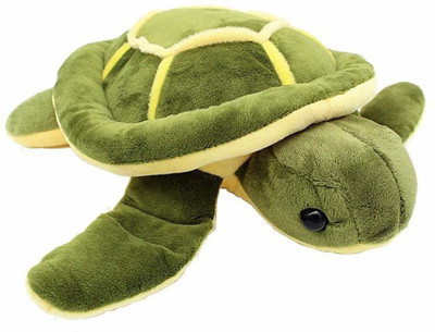 4AJ BAZAAR Gift Gallery-Tortoise Fur Cloth Soft Toy Turtle, 30cm (Green & Yellow)  - 30 cm(Green & Yellow)