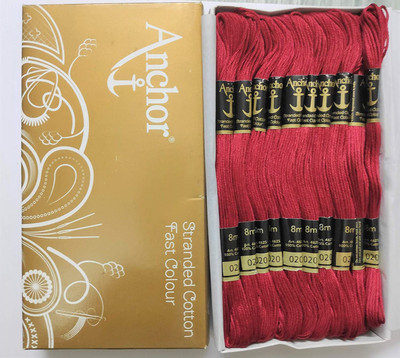 ANCHOR maroon Thread(8 m Pack of25)