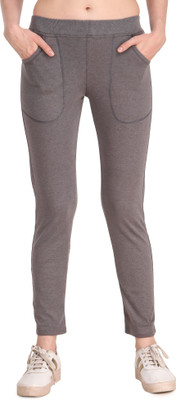 JMJW & SONS Solid Women Grey Track Pants